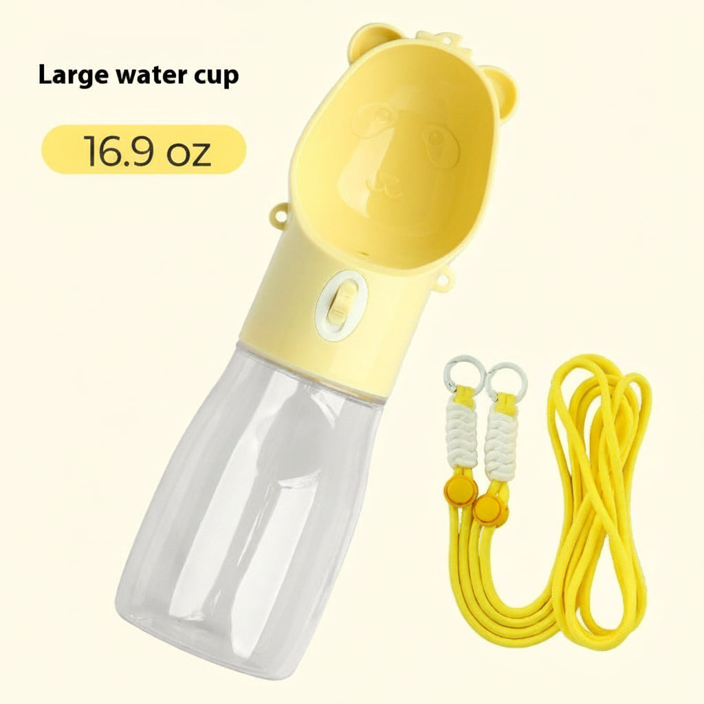 portable water bowl large size yellow