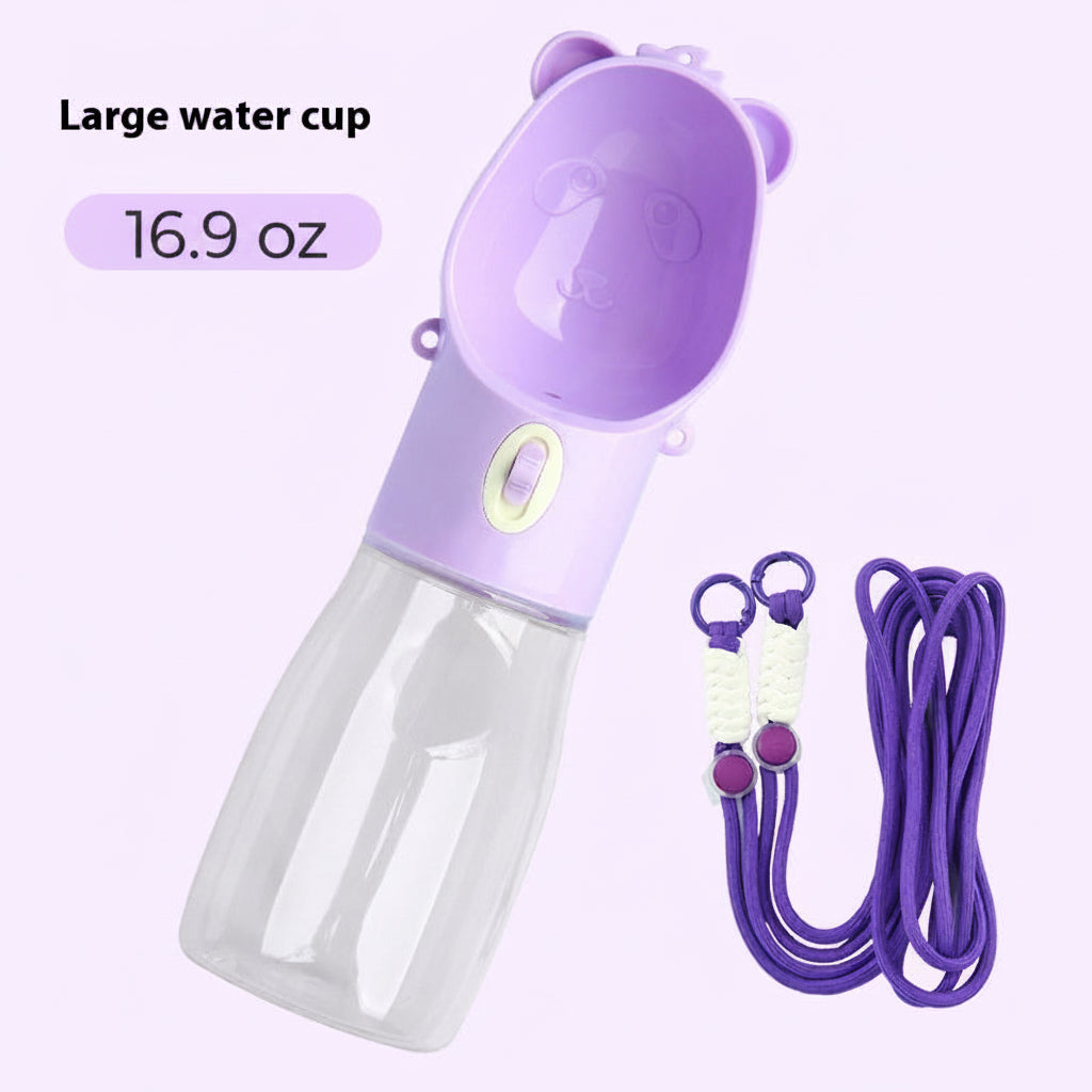 portable water bowl large size purple