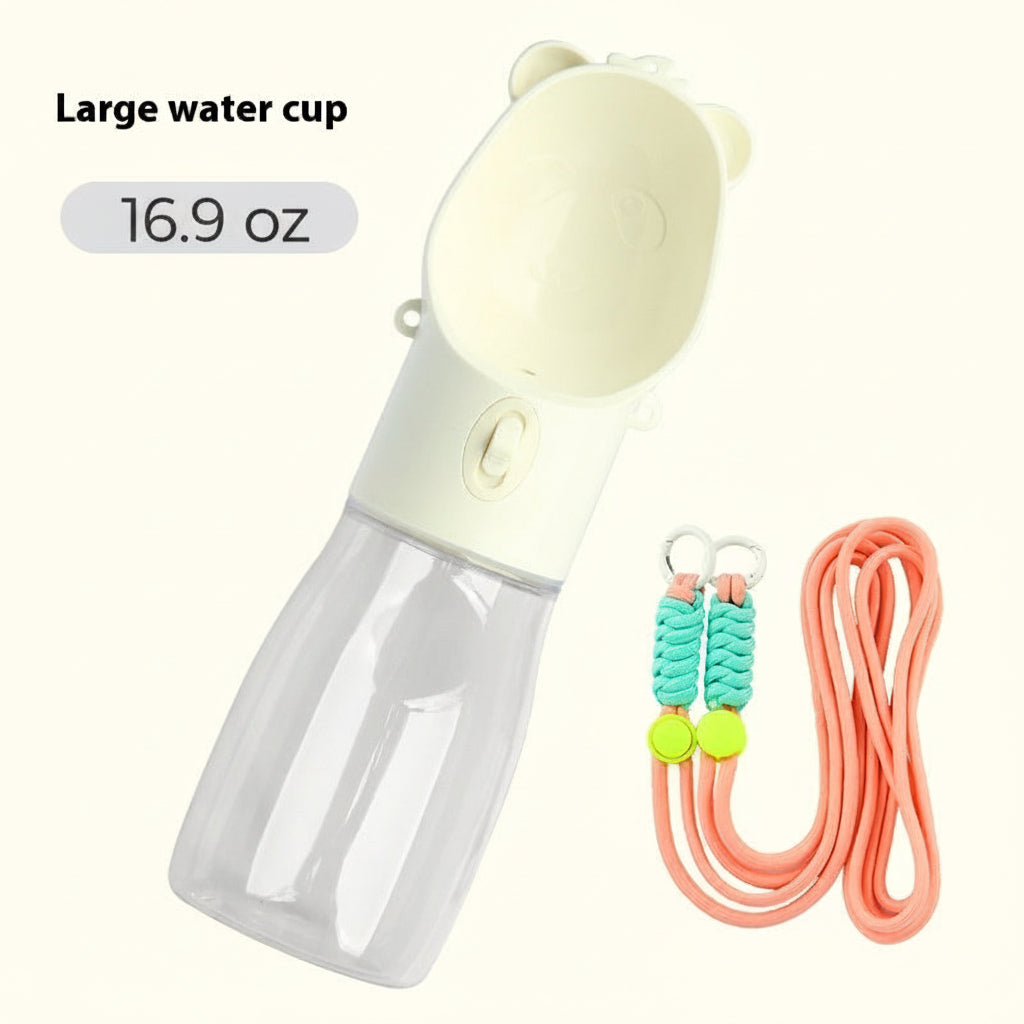 portable water bowl large size white