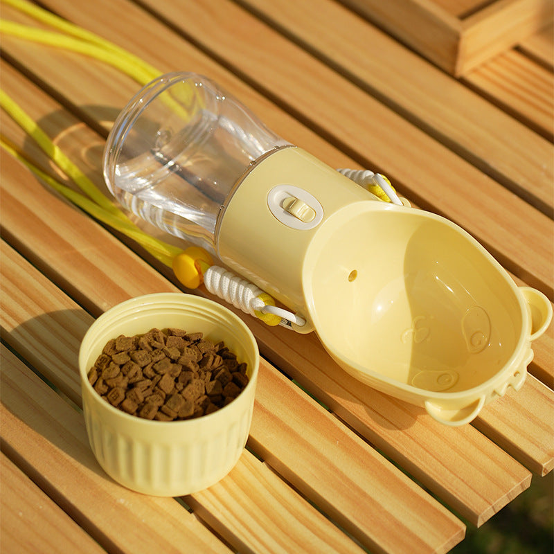portable dog bowl and food container