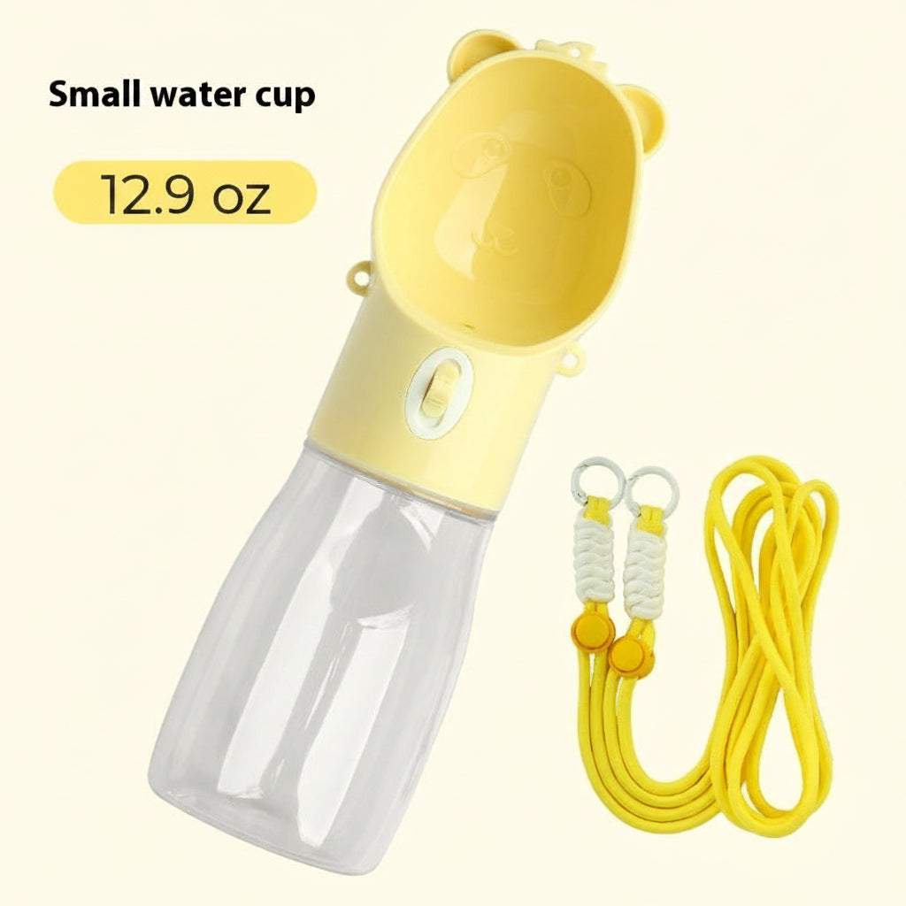 portable water bowl small size yellow