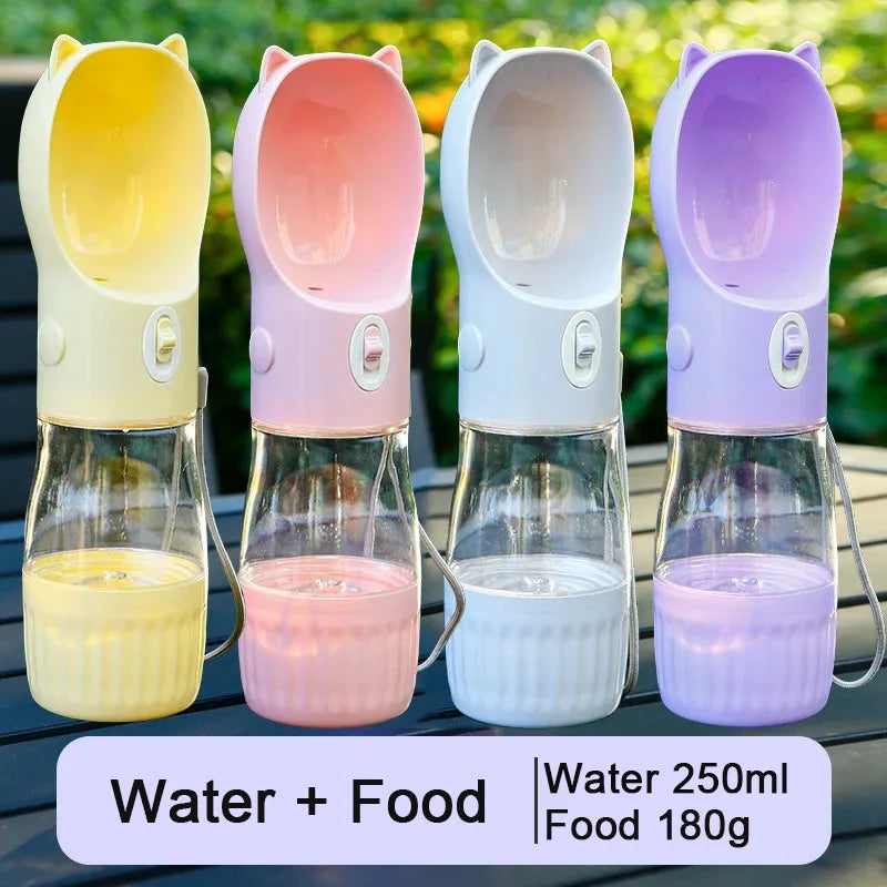 dog pet water bowl treat container